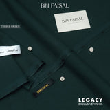 Legacy Exclusive Wool by Bin Faisal – Fine Winter Fabric timber green